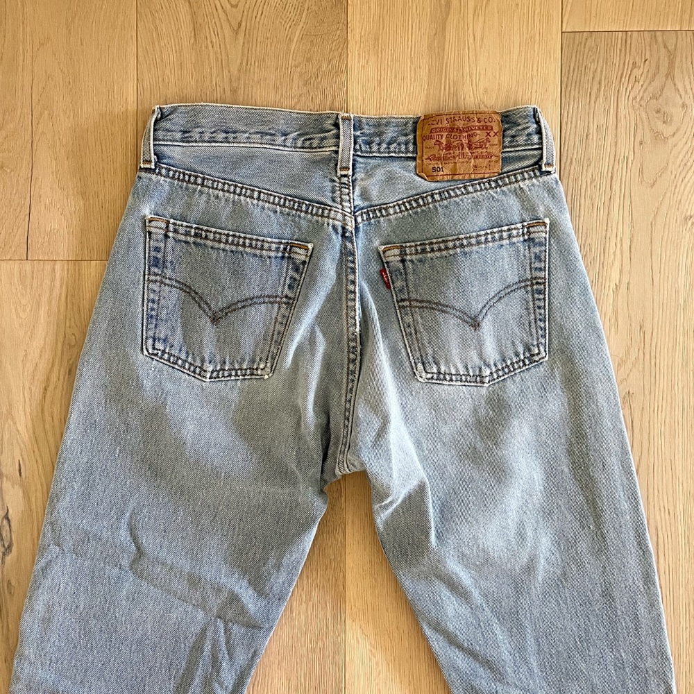 Vintage Light Wash Levis 501